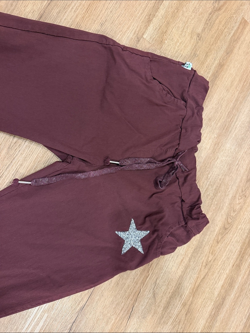 Zafa Paris Pantajogg with Star dark purple pants - Picture 2 of 6